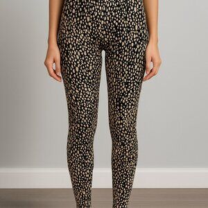 H&M Black & Beige Abstract‎ Print Pants